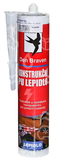 lepidlo konstrukční PU, 310ml, RL, Den Braven